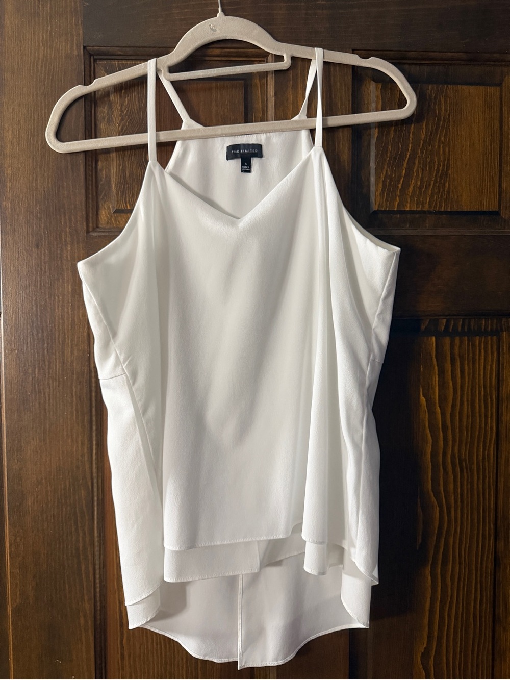 The Limited White Layered V-Neck Spaghetti Strap Camisole